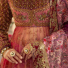 Gulabo - Watermelon-Pink Peshwas with Azar Pants & Dupatta - Image 6
