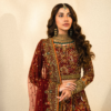 Bridal Embroidered Maroon Lehnga Choli with a Net Dupatta - Image 7