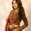 Bridal Embroidered Maroon Lehnga Choli with a Net Dupatta - Image 8