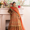 Lehenga Choli Ensemble with a Zari Net Dupatta - Image 2