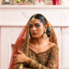 Lehenga Choli Ensemble with a Zari Net Dupatta - Image 5