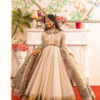 Pearl White Pishwas Paired with Organza Dupatta & Chooridar - Image 2