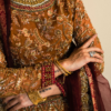Bridal Organza Lehenga Choli Paired with Maroon Dupatta - Image 8